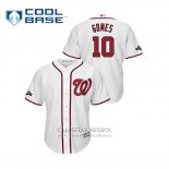 Camiseta Beisbol Hombre Washington Nationals Yan Gomes 2019 Postemporada Cool Base Blanco