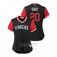 Camiseta Beisbol Mujer Arizona Diamondbacks Steven Souza Jr. 2018 LLWS Players Weekend Souz Negro