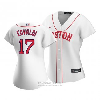 Camiseta Beisbol Mujer Boston Red Sox Nathan Eovaldi 2021 Replica Blanco