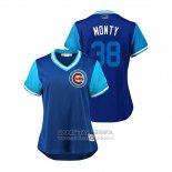 Camiseta Beisbol Mujer Chicago Cubs Mike Montgomery 2018 LLWS Players Weekend Monty Azul