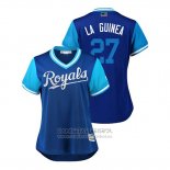 Camiseta Beisbol Mujer Kansas City Royals Adalberto Mondesi 2018 LLWS Players Weekend La Guinea Azul