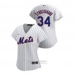 Camiseta Beisbol Mujer New York Mets Noah Syndergaard 2020 Replica Primera Blanco