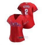 Camiseta Beisbol Mujer Philadelphia Phillies Jean Segura 2020 Replica Alterno Rojo