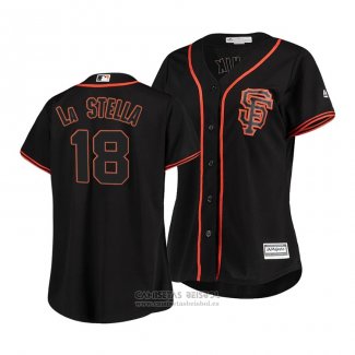 Camiseta Beisbol Mujer San Francisco Giants Tommy La Stella Cool Base Negro