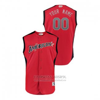Camiseta Beisbol Nino 2019 All Star American League Workout Personalizada Rojo