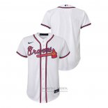 Camiseta Beisbol Nino Atlanta Braves Replica Primera Blanco