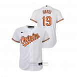 Camiseta Beisbol Nino Baltimore Orioles Chris Davis Replica Primera Blanco