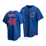 Camiseta Beisbol Nino Chicago Cubs Craig Kimbrel Replica Alterno 2020 Azul