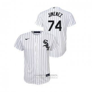 Camiseta Beisbol Nino Chicago White Sox Eloy Jimenez Replica Primera Blanco