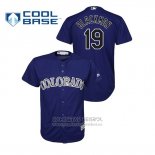 Camiseta Beisbol Nino Colorado Rockies Charlie Blackmon Cool Base Alterno Violeta