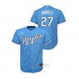 Camiseta Beisbol Nino Kansas City Royals Adalberto Mondesi Replica Alterno Azul
