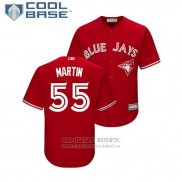 Camiseta Beisbol Nino Toronto Blue Jays Russell Martin Cool Base Replica Scarlet