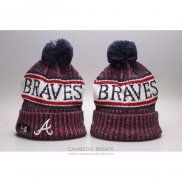 Gorro Beanie Atlanta Braves Rojo Azul