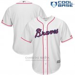 Camiseta Beisbol Hombre Atlanta Braves 2017 Estrellas y Rayas Blanco Cool Base