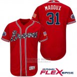 Camiseta Beisbol Hombre Atlanta Braves 31 Greg Maddux Rojo 2017 All Star Flex Base