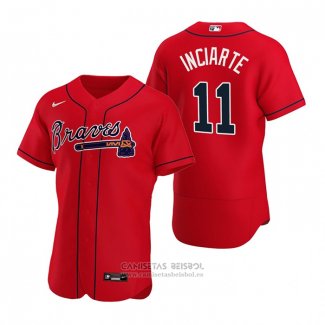 Camiseta Beisbol Hombre Atlanta Braves Ender Inciarte Autentico Alterno 2020 Rojo