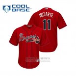 Camiseta Beisbol Hombre Atlanta Braves Ender Inciarte Cool Base Alterno 2019 Rojo