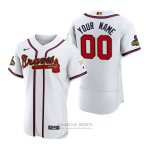 Camiseta Beisbol Hombre Atlanta Braves Personalizada 2022 Gold Program Autentico Blanco Camiseta Beisbol Hombre Atlanta Braves Personalizada 2022 Gold Program Autentico Blanco