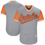 Camiseta Beisbol Hombre Baltimore Orioles 2017 Little League World Series Orioles Gris