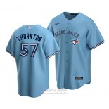 Camiseta Beisbol Hombre Blue Toronto Blue Jays Trent Thornton Replica Alterno 2020 Azul