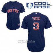 Camiseta Beisbol Hombre Boston Red Sox 3 Jimmie Foxx Azul Alterno Cool Base