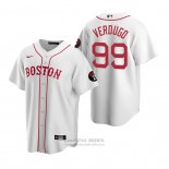 Camiseta Beisbol Hombre Boston Red Sox Alex Verdugo Replica Blanco