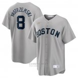 Camiseta Beisbol Hombre Boston Red Sox Carl Yastrzemski Road Cooperstown Collection Gris