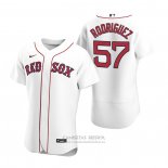 Camiseta Beisbol Hombre Boston Red Sox Eduardo Rodriguez Autentico 2020 Primera Blanco