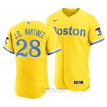 Camiseta Beisbol Hombre Boston Red Sox J.d. Martinez Replica Alterno Azul