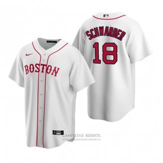 Camiseta Beisbol Hombre Boston Red Sox Kyle Schwarber Replica Alterno Blanco