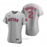 Camiseta Beisbol Hombre Boston Red Sox Xander Bogaerts Autentico Road Gris
