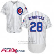 Camiseta Beisbol Hombre Chicago Cubs 28 Kyle Hendricks Blanco Flex Base