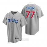 Camiseta Beisbol Hombre Chicago Cubs Clint Frazier Replica Road Gris