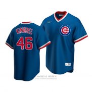 Camiseta Beisbol Hombre Chicago Cubs Craig Kimbrel Cooperstown Collection Road Azul