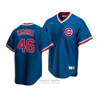 Camiseta Beisbol Hombre Chicago Cubs Craig Kimbrel Cooperstown Collection Road Azul