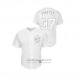 Camiseta Beisbol Hombre Chicago Cubs David Phelps 2019 Players Weekend Phelpsy Replica Blanco