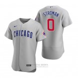 Camiseta Beisbol Hombre Chicago Cubs Marcus Stroman Autentico Road Gris