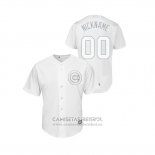 Camiseta Beisbol Hombre Chicago Cubs Personalizada 2019 Players Weekend Nickname Replica Blanco