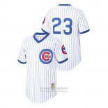 Camiseta Beisbol Hombre Chicago Cubs Ryne Sandberg Cooperstown Collection Authentic Blanco