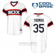 Camiseta Beisbol Hombre Chicago White Sox 35 Frank Thomas Blanco Alterno Cool Base