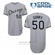 Camiseta Beisbol Hombre Chicago White Sox John Danks 50 Gris Cool Base