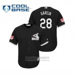 Camiseta Beisbol Hombre Chicago White Sox Leury Garcia Cool Base Entrenamiento de Primavera 2019 Negro