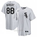 Camiseta Beisbol Hombre Chicago White Sox Luis Robert Replica Blanco Camiseta Beisbol Hombre Chicago White Sox Luis Robert Replica Blanco