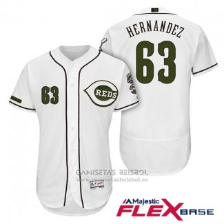 Camiseta Beisbol Hombre Cincinnati Reds 63 Ariel Hernandez 2018 Alterno Autentico Flex Base