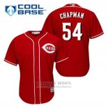 Camiseta Beisbol Hombre Cincinnati Reds Aroldis Chapman 54 Rojo Alterno Cool Base