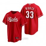Camiseta Beisbol Hombre Cincinnati Reds Jesse Winker Replica Rojo