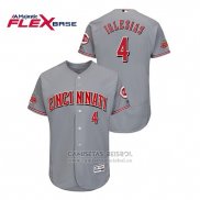 Camiseta Beisbol Hombre Cincinnati Reds Jose Iglesias Flex Base Gris