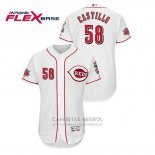 Camiseta Beisbol Hombre Cincinnati Reds Luis Castillo Flex Base Blanco