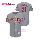 Camiseta Beisbol Hombre Cincinnati Reds Michael Lorenzen Flex Base Gris