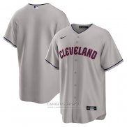 Camiseta Beisbol Hombre Cleveland Guardians Road Replica Gris